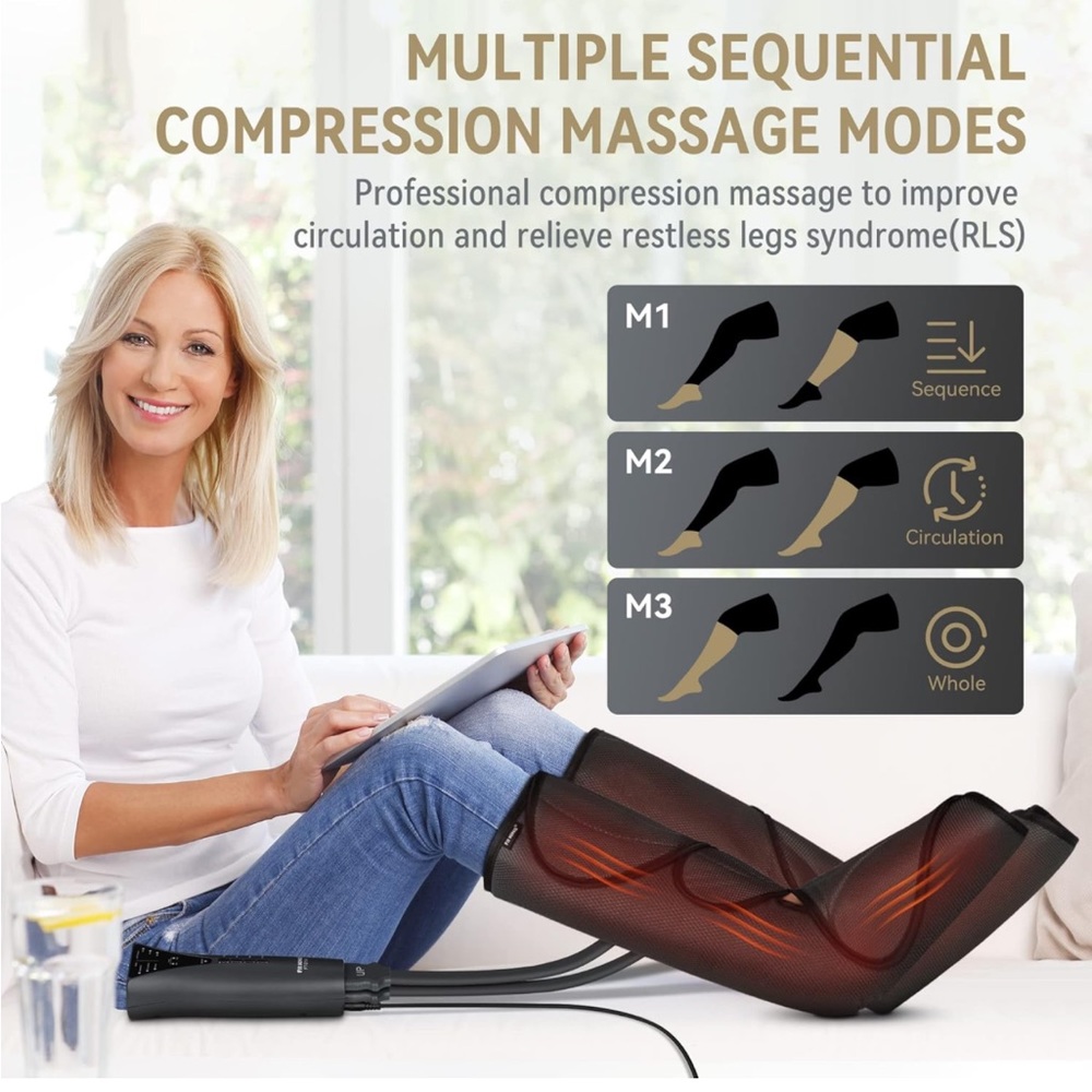 Fit King Air Compression leg massager with heat